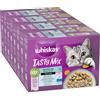 Whiskas Tasty Mix in buste Pacco misto 48 x 85 g Umido per gatto - Pesce del giorno in Salsa