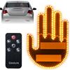 Vaileal Luce delle dita: pollice up down, luce delle dita con telecomando, divertente luce LED Gest, luce interna per auto, luce a LED con dito medio, accessorio per auto per uomini e donne