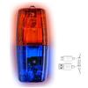 Sionhiuo Spia Luminosa a LED Rossa Blu sulla Spalla, Luce con Clip da Spalla - Lampada a Clip Lampeggiante di Sicurezza con Ricarica USB Impermeabile,Luce con Clip da Spalla Altamente visibile