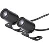 Generico Luci per proiettori a LED per moto, kit luci per proiezione di ali d'angelo per moto | Kit di luci al neon sottoluce da 2 pezzi, di illuminazione ambientale impermeabili per moto, veicoli ele