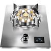 LWZQRVCT Fornello A Gas A Doppio Uso Incorporato, Fornello A Gas A Nove Fuochi In Acciaio Inossidabile Con Timer, Cucina Domestica Con Protezione Contro Lo Spegnimento(LPG)