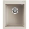 Elleci Lavello Elleci Incasso 1 vasca 41x50 Quadra 100 Granitek Bianco Soft LGQ10039