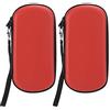 Heayzoki 2 Pz Custodia per PS Vita 1000 2000 Console, custodia protettiva EVA rigida per PS Vita e accessori (rosso)