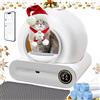 PGDSGA PGDSGA Lettiera Autopulente Per Gatti 65 Litri + 9 Litri, Controllabile Tramite App - Capacità Extra-Large (65 Litri), Deodorizzazione Ionica E Monitoraggio Dello Stato Di