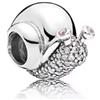 The Charmery Charm a forma di lumaca in argento 925, compatibile con braccialetti Pandora, Trollbeads, Chamilia, Biagi e molti altri braccialetti con charm del Regno Unito.