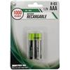 Blendend Batterie ricaricabili R-03 AAA da 1000 mAh, 2 pezzi, ideali per dispositivi elettronici e giocattoli.