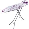 Orbegozo TP 2000, Asse da stiro, griglia in acciaio, altezza regolabile fino a 92 cm, 114 x 36 cm, rivestimento 100% cotone, poggiaferro pieghevole, colore bianco e lilla