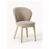 Westwing Collection Sedia imbottita con gambe in legno di frassino Serena