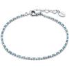 Brand Gioielli Bracciale Donna Acciaio BRAND GIOIELLI collezione TENNIS Turchese codice 14BR048T-M