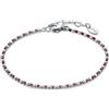 Brand Gioielli Bracciale Donna Acciaio BRAND GIOIELLI collezione TENNIS Rosso codice 14BR048R-M