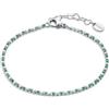 Brand Gioielli Bracciale Donna Acciaio BRAND GIOIELLI collezione TENNIS Verde codice 14BR048V-M