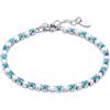 Brand Gioielli Bracciale Donna Acciaio BRAND GIOIELLI collezione TENNIS MAXI Turchese codice 14BR050T-M