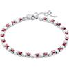 Brand Gioielli Bracciale Donna Acciaio BRAND GIOIELLI collezione TENNIS MAXI Rosso codice 14BR050R-M