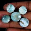Royal_gems_shop 57,95 ct 100% pietra preziosa cabochon rotonda naturale blu cielo Larimar...