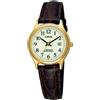 Lorus Orologio da donna con cinturino in pelle Lumibrite Date RXT92AX9