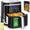 Cube 30IBT - Friggitrice Ad Aria XXL, 1900W, 7L Air Fryer, Pannello Touch a Led,