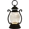 Monozoz Lanterna vintage a LED, lampada tempesta a LED, lampade da comodino vecchio stile, lanterna alimentata a batteria per Natale, Halloween, escursionismo all'aperto, campeggio, 16,2 cm