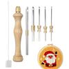 Whrcy Needle Kit, Ago Magico Per Ricamo Regolabile Strumento Per Craft | Kit Di Ago E Filo Per Con Ago Filettato Per Adulti, Filo Interdentale Da Ricamo, Cucitura Incrociata