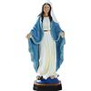 Fowybe Scultura da giardino, statuetta di Madonna, in ceramica dipinta a mano