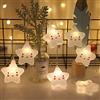 NIWWIN Baby Kids Forma carina Lampada da camera Luce Corridoio Decor Piccola luce notturna Luci natalizie a forma di stringa Alimentazione a batteria Festa in aula Decorazione da pranzo (STELLA)