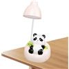 Generico Luce notturna Panda, Lampada da lettura Panda,Lampade da comodino da scrivania | Lampade da comodino da scrivania dimmerabili, lampada Panda ricaricabile sdraiata sul divano con cassetto, 3 modalità d