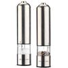 Rosenstein & Söhne elettrico spargisale: Set da 2 macina elettrica per sale e pepe, con macinacaffè in ceramica, 22,5 cm (macina elettrica, macinapepe e macinasale elettrici, spezie)