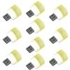 TALENTEC 10x Mini lampadina USB. Illuminazione notturna, ambientale o di lettura. 5V e 1A. Colore bianco chiaro
