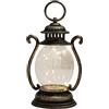 Monozoz Lanterna vintage a LED, lampada tempesta a LED, lampade da comodino vecchio stile, lanterna alimentata a batteria per Natale, Halloween, escursionismo all'aperto, campeggio, 16,2 cm