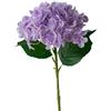Ruhnjyg Ortensia artificiale ortensia con stelo centrotavola fiori fiori finti fiori secchi bionici per giardino, matrimonio, viola