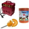 Kit Professionale Recinto Elettrico 220V Con Filo 1000M 2,2Mmq E 200 Isolatori