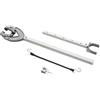 VEVOR Protezione per Poppa, Kit di Utensili Protezione per Poppa per Barche Regolabile da 812,8-1117,6 mm Resistente alla Corrosione, per Motori Fuoribordo Sotto 100 CV per Scooter e Rimorchi