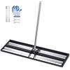 VEVOR Rastrello Livellatore per Prato con Rullo in Acciaio Inox da 1218 x 255 mm, Strumento Livellante con Manico Regolabile, Livellatrice Manuale a Rullo per Terreno Prato Giardino e Campo da Golf