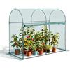VEVOR Rete Anti Uccelli per Orto da 1,8 x 0,9 x 1,5 m con Porta con Cerniera, Gabbia per Colture Alta Resistente al Vento, Facile da Installare, Copertura per Aiuole Rialzate da Esterno