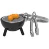 Metalmorphose O meta[l]morphose METALMORPHOSE - Portachiavi per barbecue, MTM142-01, Nero, taglia unica, Moderno