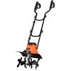 VEVOR Motozappa Elettrica per Orto con Cavo Larghezza di Lavoro 36 cm Profondità 22 cm, Zappatrice a Motore 1200 W per Terreno Campo Prato Cortile Orto Coltivazione con Denti in Acciaio da Giardino