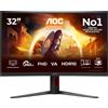 AOC G4 C32G4Z Monitor PC 80 cm (31.5") 1920 x 1080 Pixel Full HD LCD Nero, Rosso