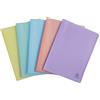 Exacompta - Cod. 88270E - Confezione da 5 portalistini Chromaline Pastel - 20 buste in cristal - 40 facciate - per A4 - dim 24 x 32 cm - copertina in polipro riciclato traslucido - 5 colori assortiti
