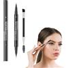 Generic Microblading Brow Pen - Matite per sopracciglia a doppia punta con pennello, penna per contorno sopracciglia con 2 punte a forchetta e punta precisa