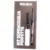 Rougj+ Kit Sopracciglia Perfette scuro n.3, Set Completo per Sopracciglia matita e gel fissativo