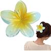 Esncddym Floreali Mollettone Capelli Grande,Mollette Capelli Donna Grande,Fermagli per Capelli,Hawaiana forma di tropicale,fermaglio capelli donna,Clip colori sfumati