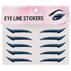 Generico Adesivi per Eyeliner | Striscia Adesiva per Ombretti,Portatile per Viaggio 10 Pezzi Impermeabili Strisce per Trucco Occhi