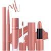 Nybhyjka Set di Rossetto Opaco Liquido - 3 Penne per Labbra Durevoli, Set di Lipline Vellutato
