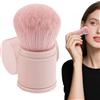 Generico Pennello per Cipria Sciolta - Pennello da Fard Retrattile,Multifunzionale Strumento per Trucco Fondotinta e Blush con Applicatore per Donna
