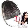 Generic Estensioni di frangia con clip per capelli umani,Frangia con clip per capelli umani,Estensioni dei capelli umani clip | Frangia francese clip, frangetta finta, elegante