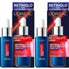 L'Oreal Paris 2x L'Oréal Paris Revitalift Laser Siero Notte con Retinolo Puro Riduce le Rughe per un Aspetto più Giovane Risultato in 16 Settimane - 2 Flaconi da 30ml