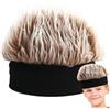 YRTUOP Berretto Con Parrucca Da Uomo, Cappello Lavorato A Maglia Con Capelli A Spillo Realistic Cappellino Per Visiera Per Capelli Novità Cappellino Cosplay Per Acconciatura Hip Hop Per Feste, Carnevale