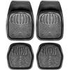 Sakura SS5432 - Set di 4 tappetini per Auto, universali, Colore: Nero
