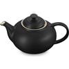Le Creuset Teiera in gres con infusore in acciaio inossidabile, 1,3 l, Matte Black