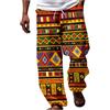 WAZHAKU - Pantaloni in lino da uomo, stile africano, estivi, da spiaggia, a gamba larga, in lino, per yoga, da spiaggia, in tessuto leggero, ad asciugatura rapida, con coulisse, sportivi, R Marine