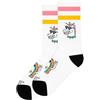 AMERICAN SOCKS | Calzini Vive Le Croissant | Lungo Medio-Alto, Taglia Unica EU 36-46, Tessuto Morbido e Traspirante, 68% Cotone, Adatto per Vegani | Design a Barcellona | Calzini Originali Unisex